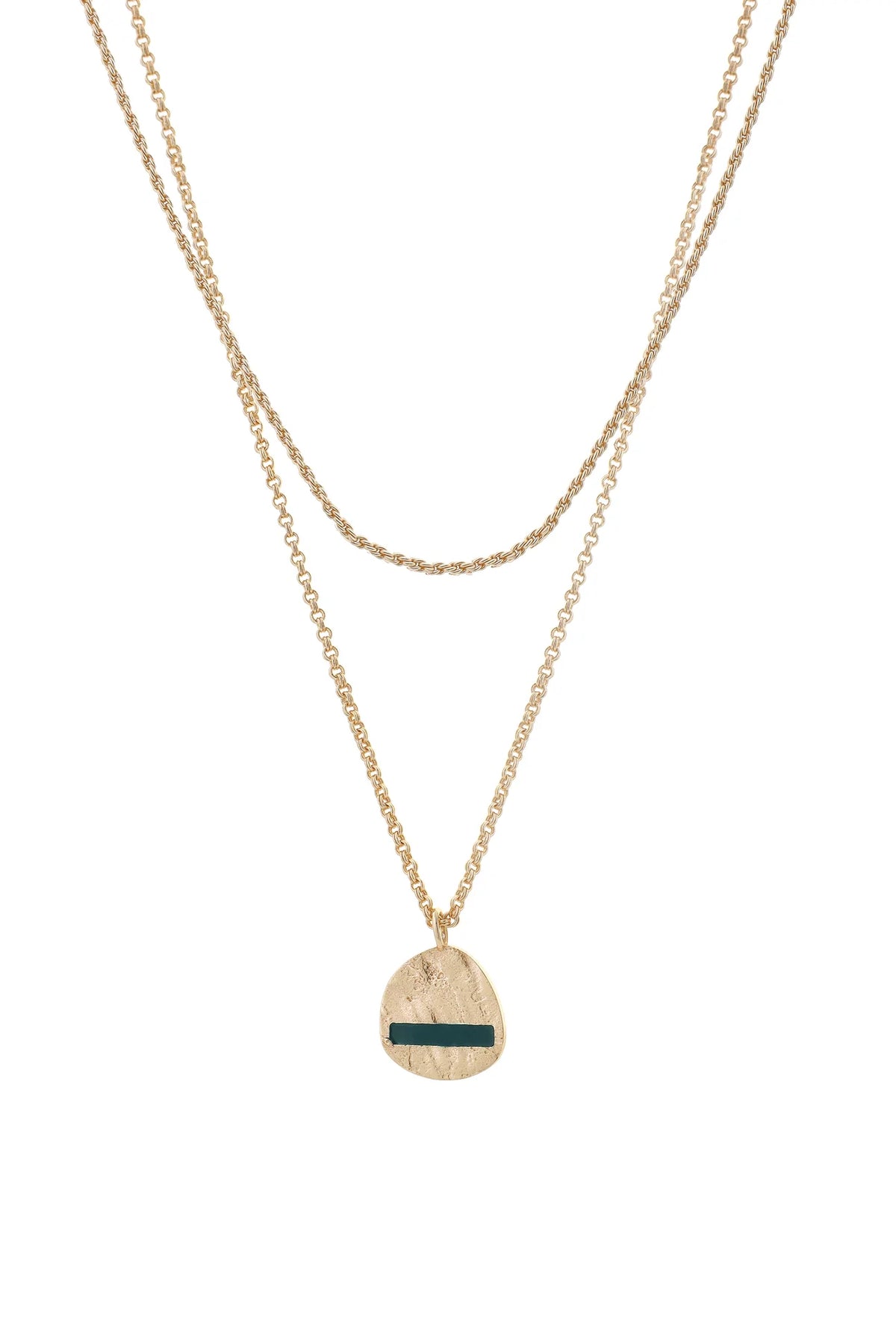 Pine Necklace Gold