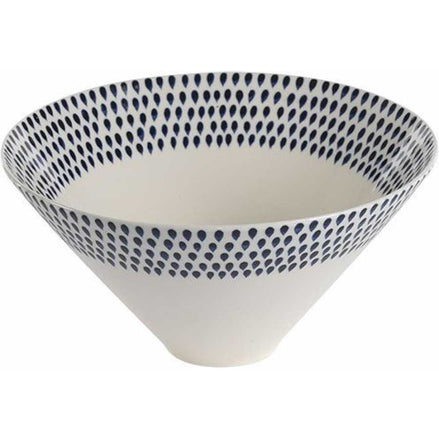 Indigo Drop Serving Bowl - Large