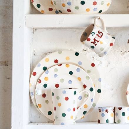 Polka Dot 8 1/2 Inch Plate