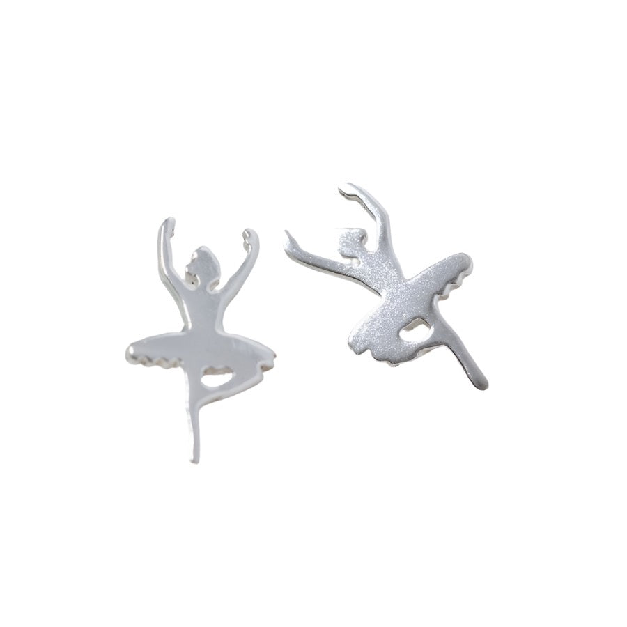 Sterling Silver Dancer Stud Earrings