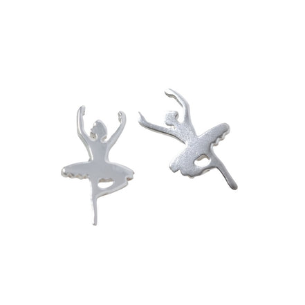 Sterling Silver Dancer Stud Earrings