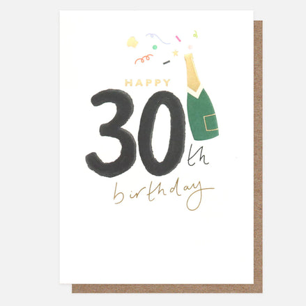 Happy 30th Birthday Bottle Card