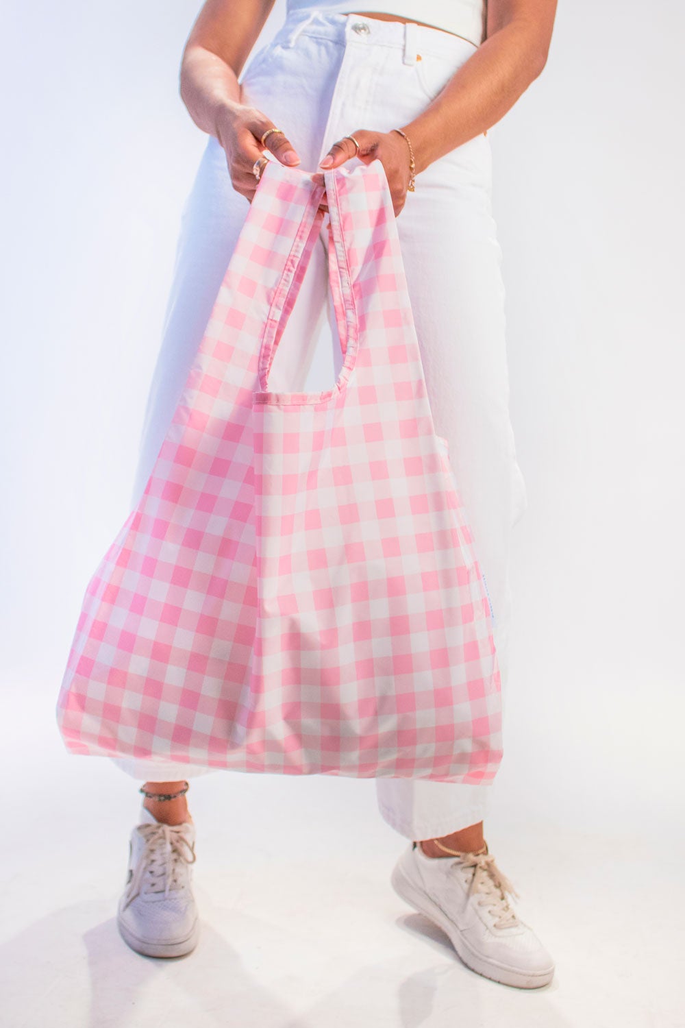 Gingham Bubblegum Pink | Medium Kind Bag