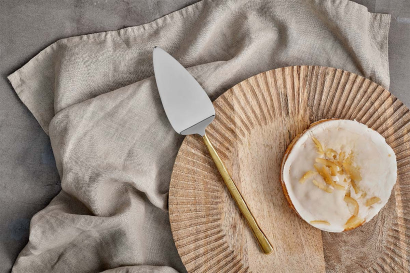 Sirkali Cake Slice - Brushed Gold