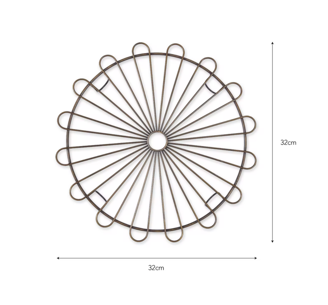 Brompton Cake Rack - Antique Brass
