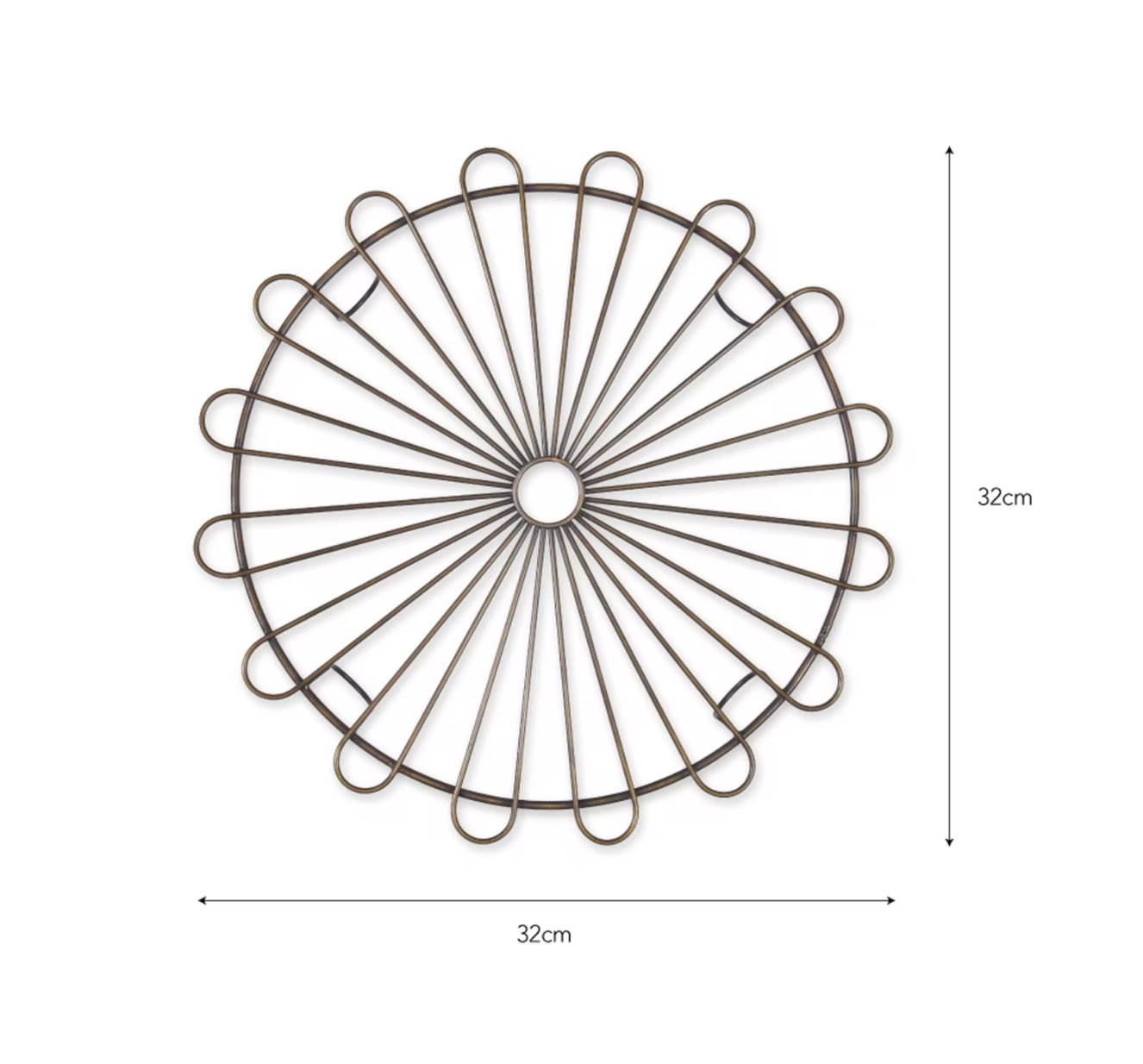 Brompton Cake Rack - Antique Brass