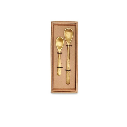 Jahi Spoons Brushed Gold Set of 2