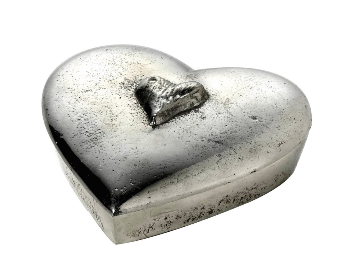 Box Heart Box Aluminium Silver Medium