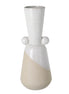 Christiano Vase White & Sand Ceramic