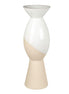 Lorenzo Vase White and Sand