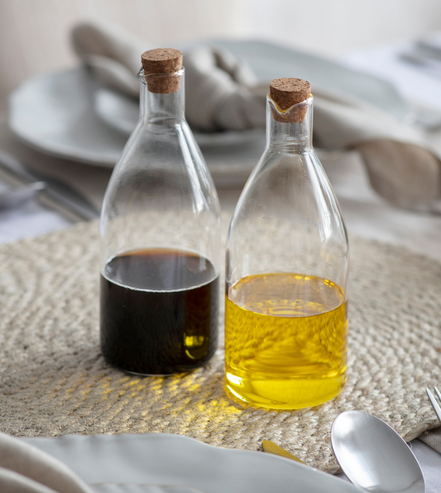 Oil and Vinegar Glass Bottle Set of Two