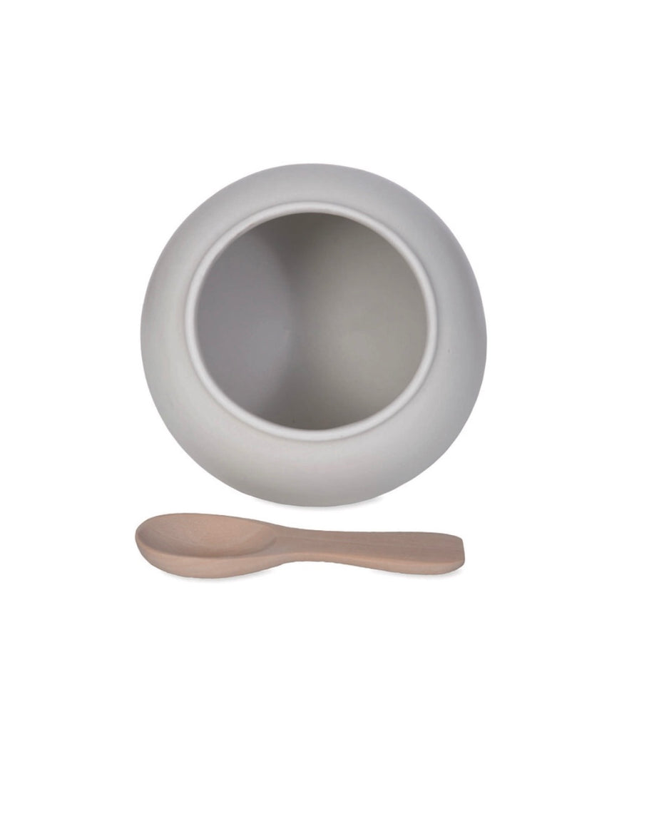 Ceramic Salt Cellar - White