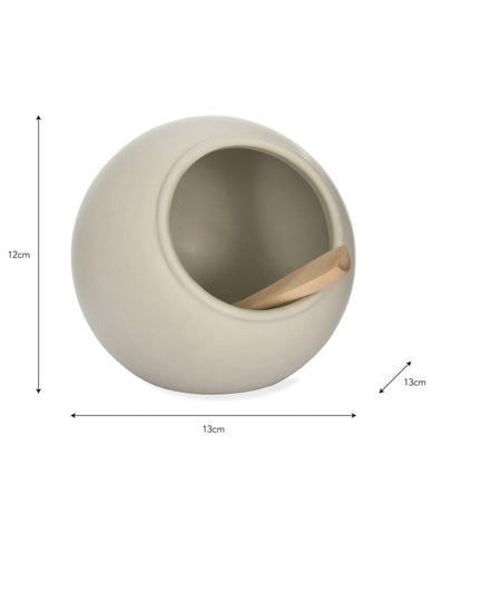 Ceramic Salt Cellar - White