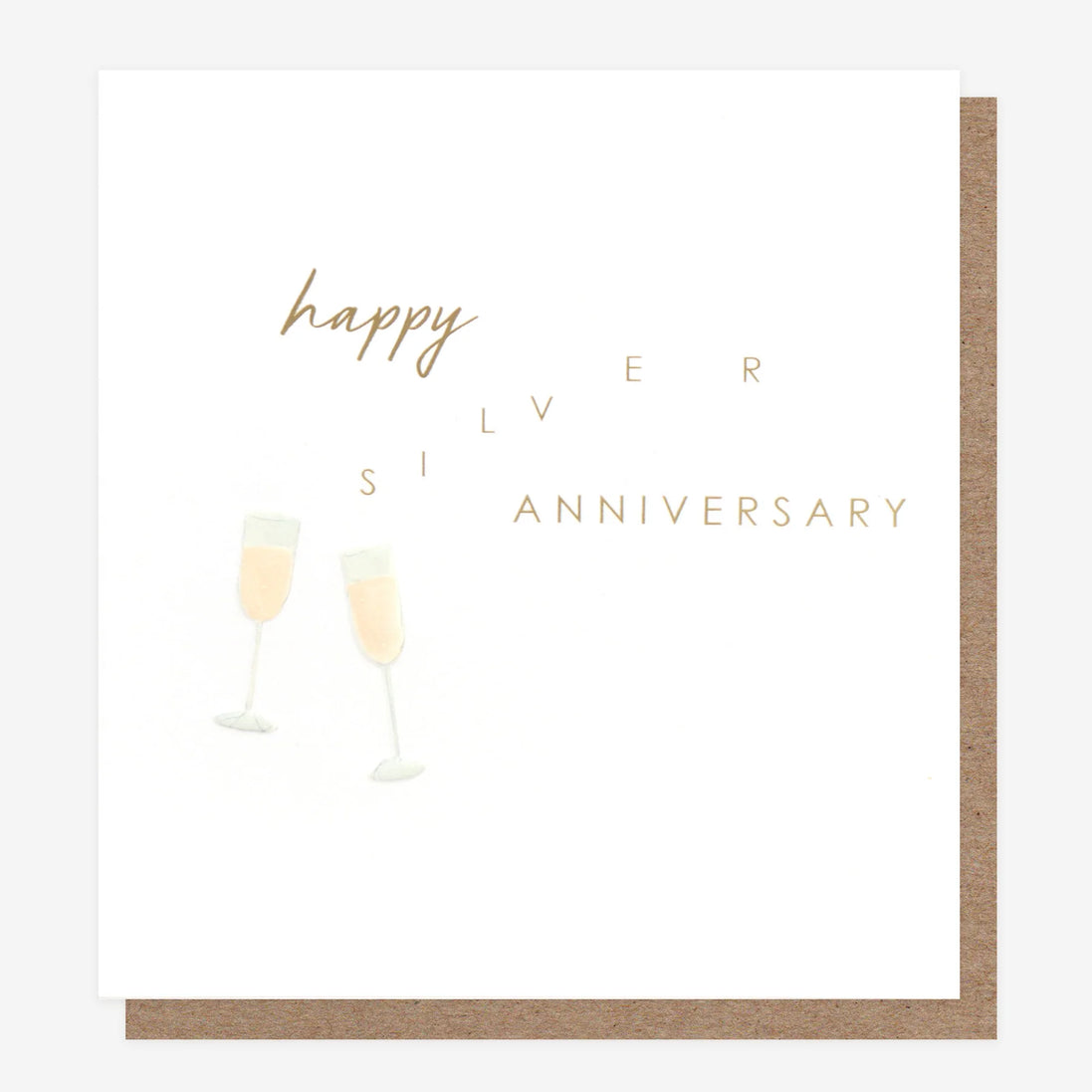Happy Silver Anniversary Glasses