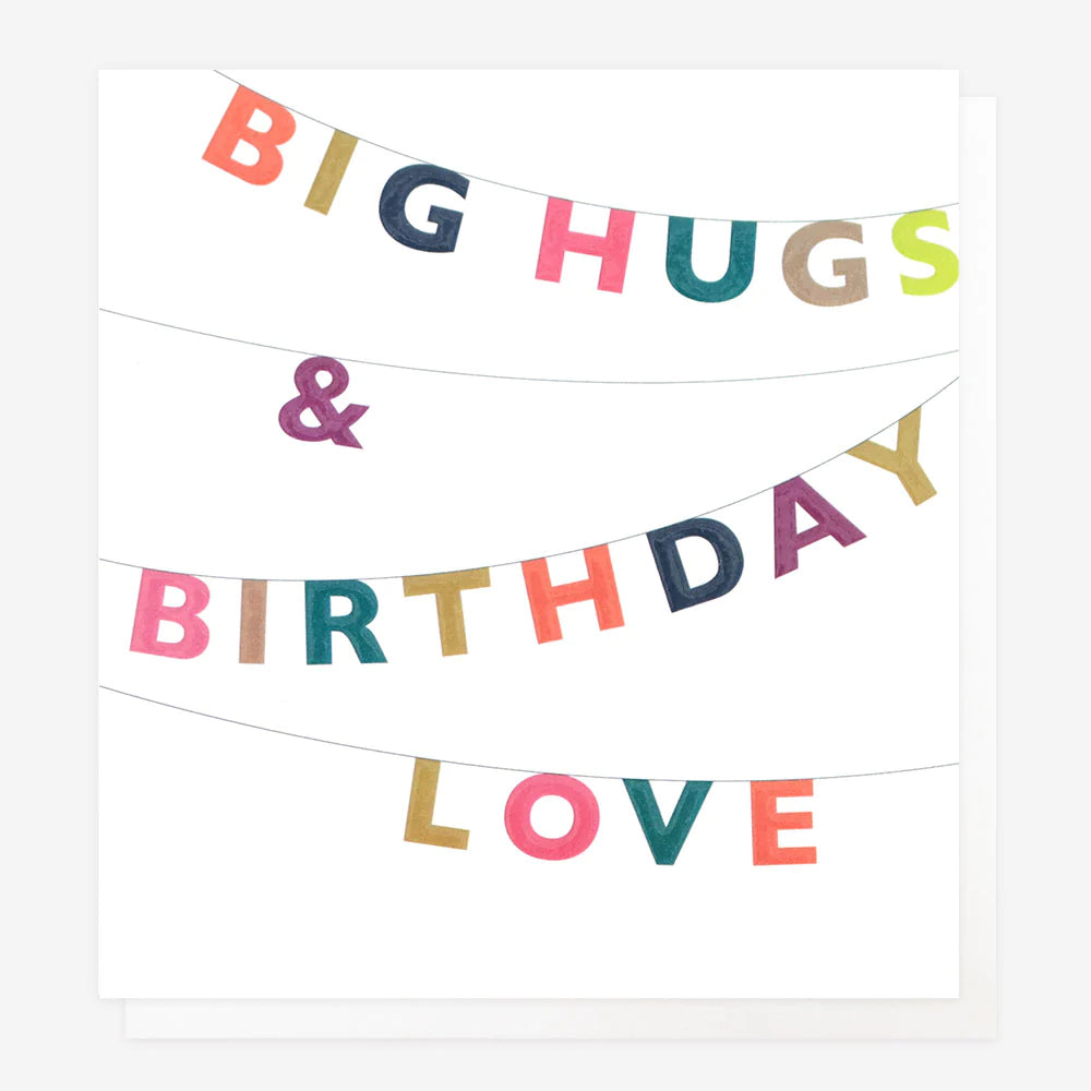 Big Hugs & Birthday Love Bunting