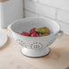 Enamel Colander - White