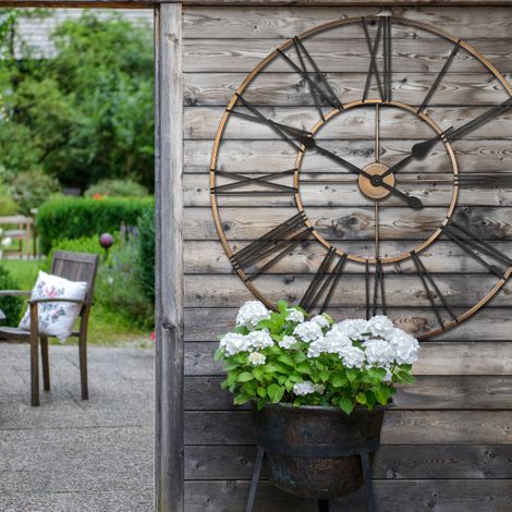 32" Summer House Wall Clock Copper
