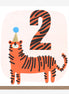 2nd Birthday Tiger Birthday Card
