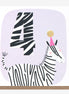 4th Zebra Birthday Card