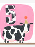 5th Birthday Cow Birthday Card