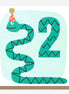 2nd Birthday Snake Birthday Card