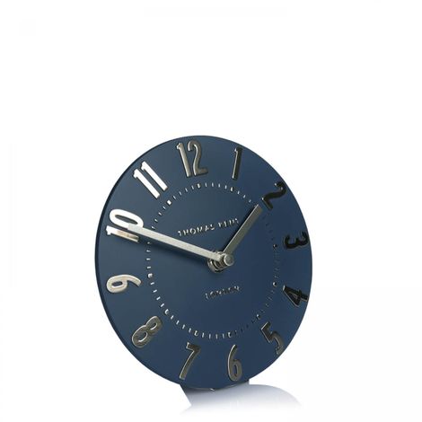 6" Mulberry Mantel Clock Midnight Blue