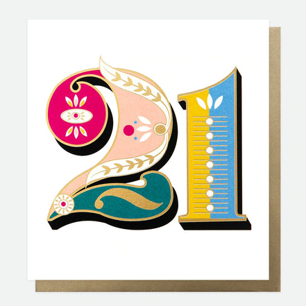 21st Birthday Card
