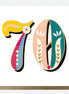 70th Birthday Card