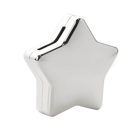 Silver Plated Star Shape Money Box