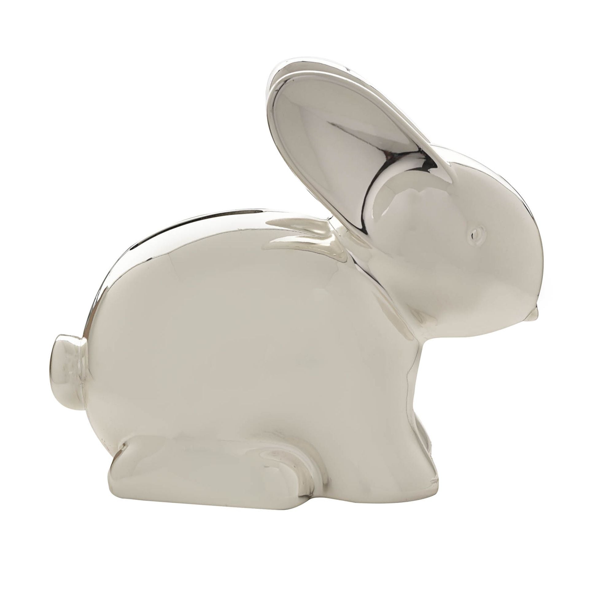 Silver Plated Rabbit Money Box