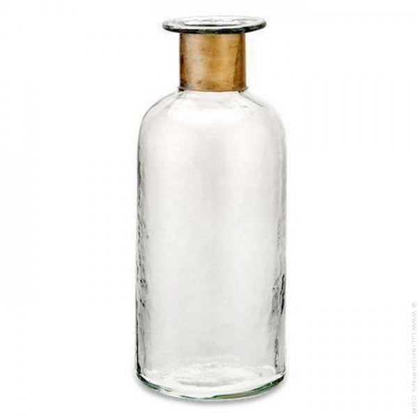 Chara Hammered Bottle Vase - Large