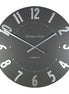 20" Mulberry Wall Clock Graphite Silver