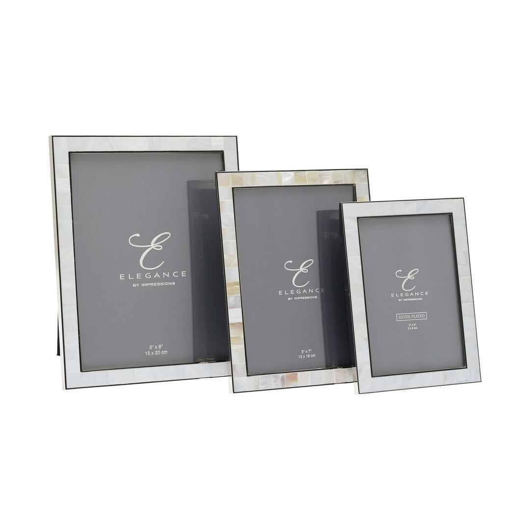 Elegance Metal/Mother of Pearl Frame (6 x 8 Inch)