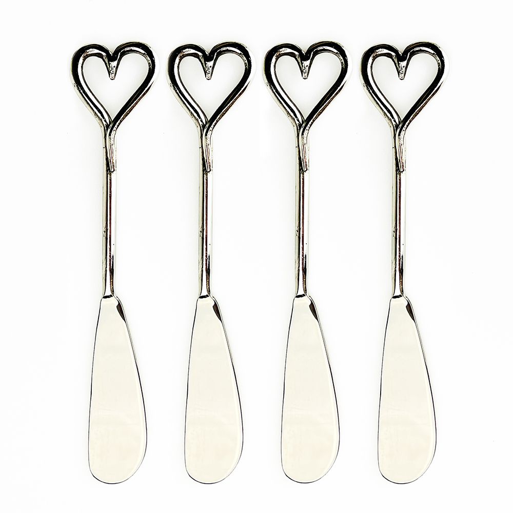 Love Heart Butter Knives - Set of 4