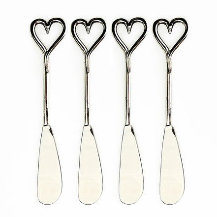 Love Heart Butter Knives - Set of 4
