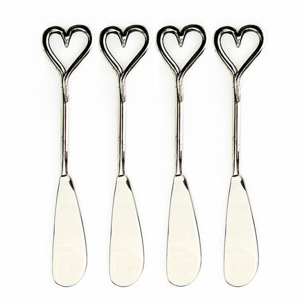 Love Heart Butter Knives - Set of 4