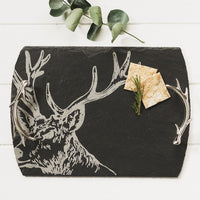 Stag Slate Serving Tray Medium Boxed