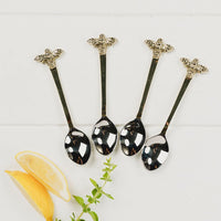 Gold Bee Teaspoons - Set of Four