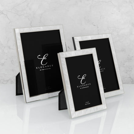 Elegance Metal/Mother of Pearl Frame (6 x 8 Inch)