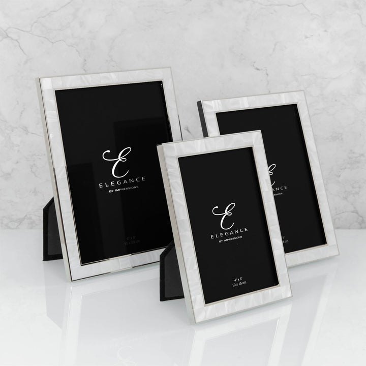 Elegance Metal/Mother of Pearl Frame (6 x 8 Inch)