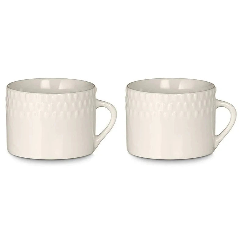 Ela Mug Set of Two - Cream - Large