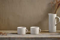 Ela Mug Set of Two - Cream - Large