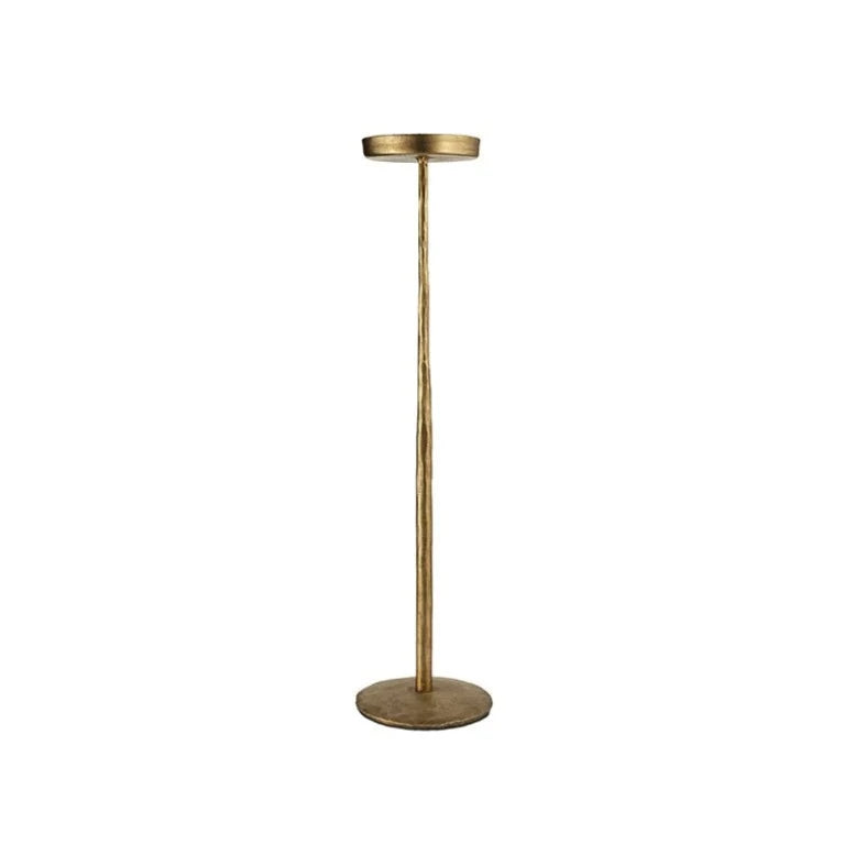 Sundra Iron Candle Stand - Antique Brass Small