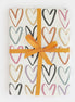 Rainbow Outline Hearts Wrapping Paper