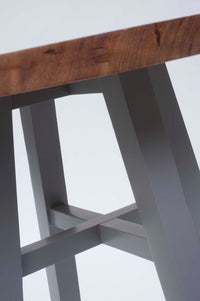 Tenby Ø40cm Table- (Shale) Grey/Natural