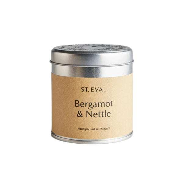 St Eval Bergamot & Nettle Scented Tin Candle