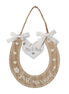 Horseshoe Just Married Hanging Plaque